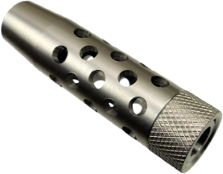 Muzzle brake Model Revolution
Thread 9/16 X 18 with removable cap stainless